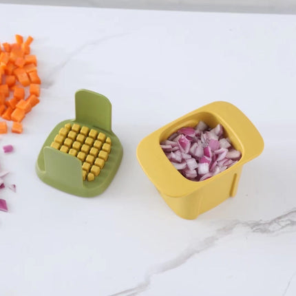 Vegetable Dicer and Chopper with Stainless Steel Blades | Efficient Food Prep for Quick Meal Preparation