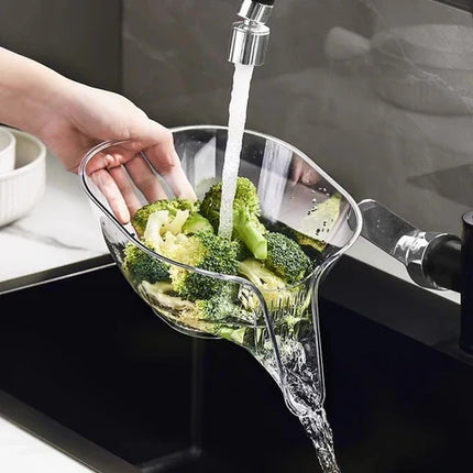 Kitchen Colander Strainer Basket for Pasta and Fruit, Heat Resistant Sink Drainer Bowl
