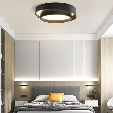 Nordic Round LED Ceiling Light with Soft Ambient Glow | Minimalist Flush Mount Lamp for Modern Interiors