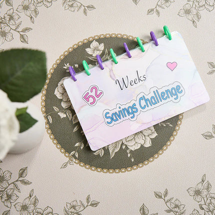 52-Week Savings Binder | Organized Tracking System for Effective Budgeting