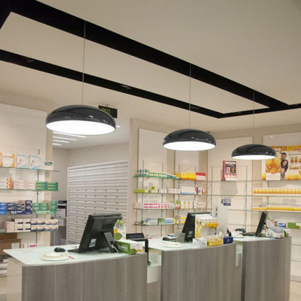 Italian Modern Pendant Light with Aluminium Dome | Soft LED Illumination for Contemporary Spaces