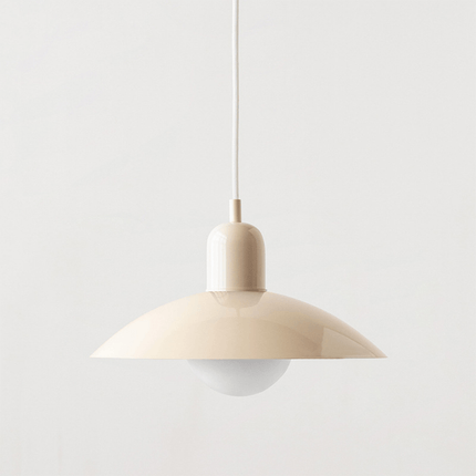 Bauhaus Pendant Light with Adjustable Height & Glossy Finish | Modern Colourful Ceiling Lamp for Dining Rooms and Kitchens