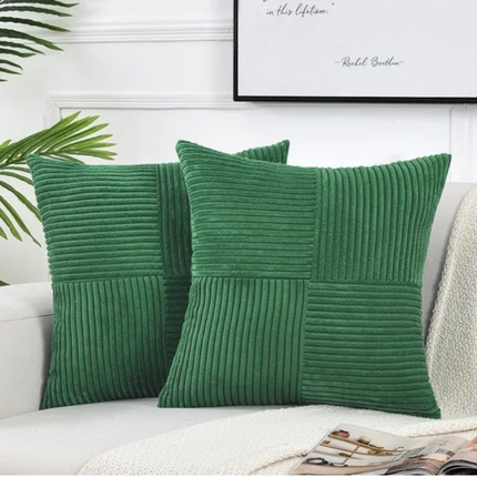 Corduroy Cushion Covers with Soft Striped Texture | Stylish Home Décor for Living Room and Bedroom