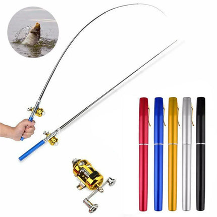 Telescopic Fishing Rod with Lightweight Aluminum Design | Compact, Travel-Friendly Fishing Gear