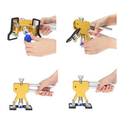 Car Dent Repair Kit with Glue Tabs and Puller Handles, No-Scratch Dent Removal for Hail Damage and Door Dings