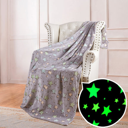 Glow in the Dark Blanket, Double Sided Plush Velvet and Wool Throw, 12 Color Options for Kids and Adults