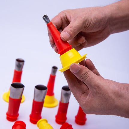 Caulking Nozzle Kit with Adjustable Flow Control, Sealant Nozzle Set for Home and Workshop Repairs