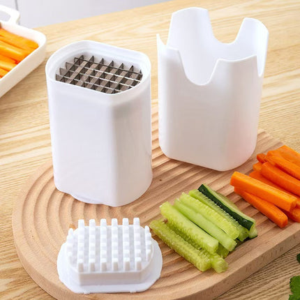 Vegetable Slicer for Fries and Veggie Sticks, Press Down Cutter for Potato, Carrot, Cucumber, Zucchini