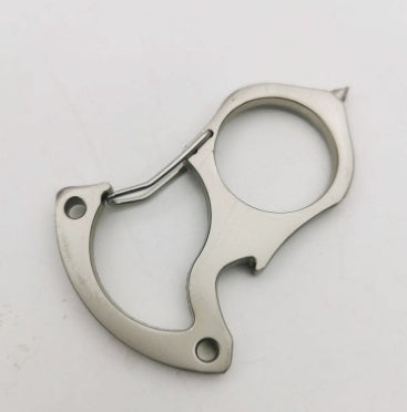 Emergency Glass Breaker Keychain Tool, Compact Car Escape Tool with Finger Ring and Spring Clip, 3 Colors, Everyday Carry