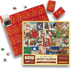 Advent Calendar Jigsaw Puzzle for Adults, Christmas Countdown 1000 Piece Puzzle, Christmas Games for Family