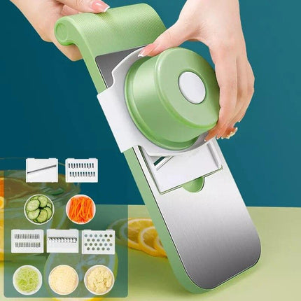 Vegetable Grater Tool with Safety Hand Guard | Stainless Steel for Effortless Slicing