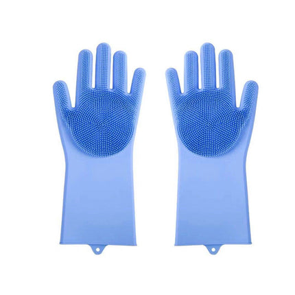 Silicone Scrubbing Gloves with Soft Bristles | Durable Cleaning Tool for Effortless Dishwashing