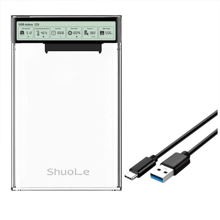 External SSD Data Transfer Dock with USB Power | Compact Portable Hard Drive Adapter for Easy File Management