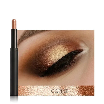 Eyeshadow Stick, Creamy Shimmer Eye Shadow Crayon in 10 Shades, Light Reflecting Color for Quick One Minute Eye Makeup