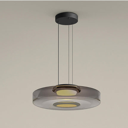 Bauhaus Glass Pendant Light with Adjustable Suspension | Warm LED Illumination for Modern Minimalist Interiors