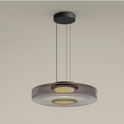 Glass Pendant Lamp with Adjustable Height | Bauhaus-Style Lighting for Modern Interiors