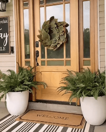 Artificial Boston Ferns Set of 18, Outdoor Artificial Plants – image 11