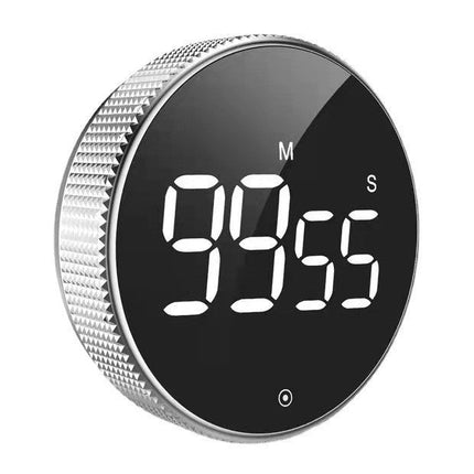 Digital Kitchen Timer with Magnetic Back and Large LED Display, Twist to Set for Baking and 25 Minute Pomodoro Blocks