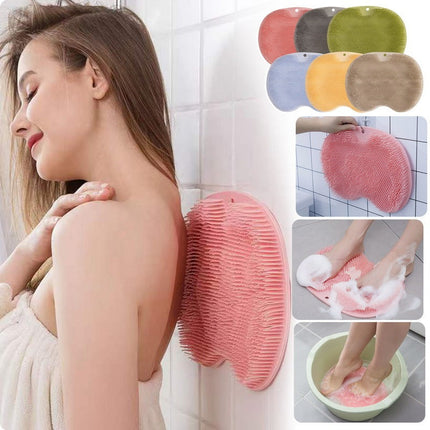 Textured Bath Mat with Non Slip Design, Quick Rinse Easy Dry Massage Texture Cleaning Mat for Bathrooms, 6 Colours