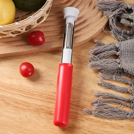 Fruit Peeler and Corer, 2-in-1 Apple Coring Tool with Ergonomic Handle for Quick Fruit and Vegetable Prep, 2 Colours