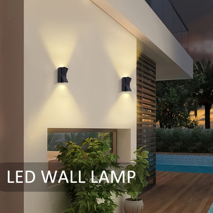 Modern LED Outdoor Wall Light with Waterproof Design | Energy Efficient Illumination for Porch or Garden