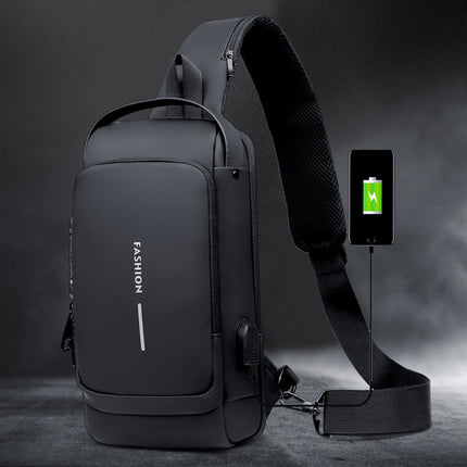 Anti-Theft Crossbody Backpack with RFID Protection, 4 Colors Including Light Brown, for Daily Carry and Weekend Trips