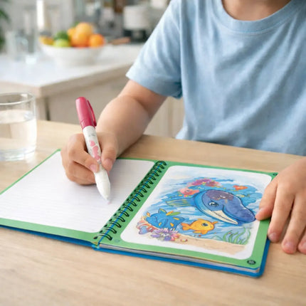Magic Water Coloring Book for Kids with Reusable Pages | Fun Creative Activity for Endless Imagination