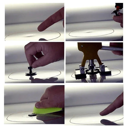 Car Dent Repair Kit with Glue Tabs and Puller Handles, No-Scratch Dent Removal for Hail Damage and Door Dings