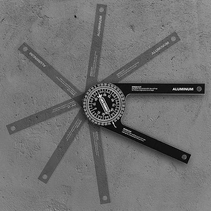 Angle Measuring Ruler, Captures and Transfers Any Angle for Crown Moulding, Pipe Cutting, Flooring and Tiling Layout