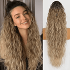 Ponytail Hair Extensions, Drawstring Ponytail Extension, Synthetic Hair Volume Extension and Hair Piece