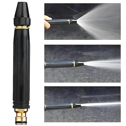 Garden Hose Spray Nozzle, Adjustable High Pressure Water Jet with Mist Mode for Watering Plants, Cars, Patios and Driveways
