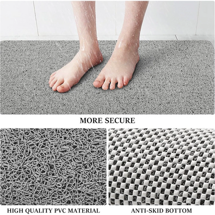 Non-Slip Quick-Dry Bath Mat with Water-Permeable Fabric | Safe Bathroom Rug for Everyday Use
