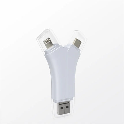 SD, MicroSD and TF Memory Card Reader with USB, USB C and Lightning Connectors, High Speed Adapter for iPhone, Android and Laptop, 3 Colors