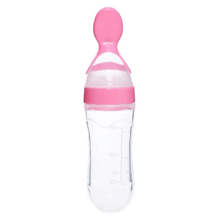 Baby Food Dispensing Spoon, Squeeze Bottle Feeder for Purees, Portion Control Design, Tidy Mealtime Feeding, 3 Colours