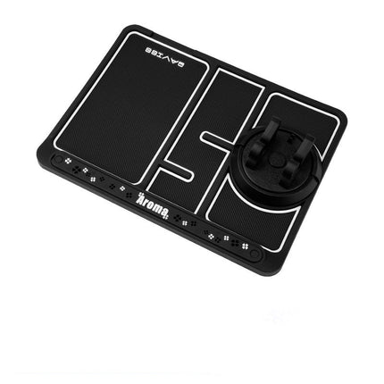 Anti-Slip Mat Phone Holder with Adjustable Viewing Angle and Non-Slip Base, Red or White, for Hands-Free Phone Use