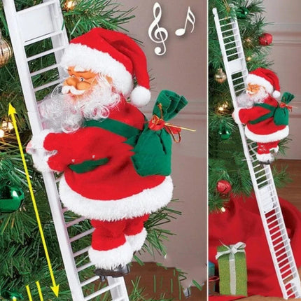 Santa Climber Toy with Plush Design & Interactive Features | Festive Fun for Kids