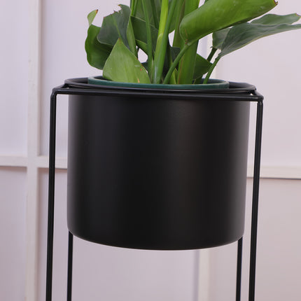 Metal Indoor Plant Stand with Modern Rectangular Frame | Durable Space-Saving Holder for Elegant Indoor Display
