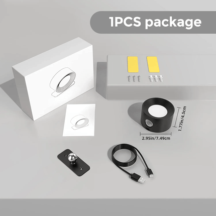 USB Rechargeable LED Wall Light with Touch & Remote Control | Cordless Modern Lamp for Any Space