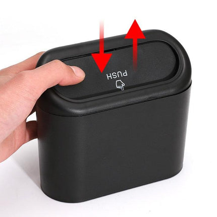 Car Trash Bin with Removable Lid for Wrappers, Tissues and Receipts, 4 Colour Options, for Road Trips