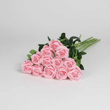 Artificial Rose Bouquet for Home Decor | Maintenance-Free Red Roses for Mother's Day and Events