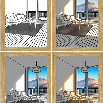 Illuminated Wall Art Panel, 11 Scenic Designs and 2 Sizes, Glowing Decor for Living Room and Bedroom