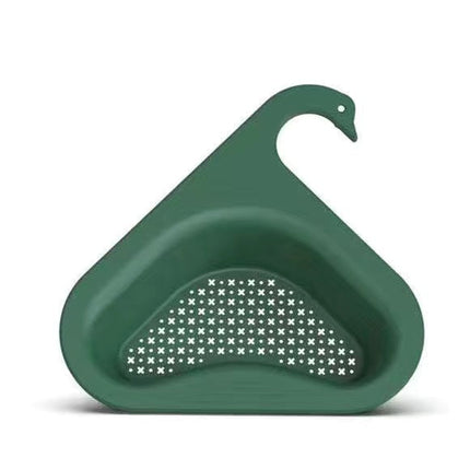 Kitchen Sink Strainer Basket, Corner Drain Caddy with Drainage Holes for Produce, Pasta and Sponges