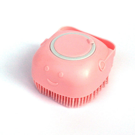 Pet Grooming Brush with Soft Bristles, Gentle Coat Cleaning Brush with Non Slip Grip, Easy Clean Design, 3 Colours