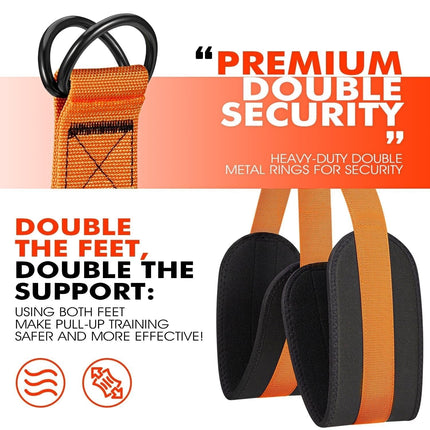 Resistance Bands for Pull Ups, Pull Up Assistance Band with Double Foot Strap – image 6