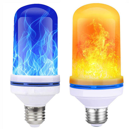 LED Flame Effect Light Bulb, 7W E26 E27 Flickering Fire Bulb, 3 Flame Modes for Table Lamps and Lanterns