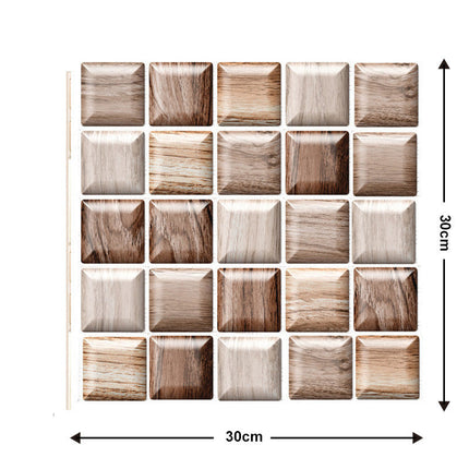 Self-Adhesive Wall Tiles for Easy Home Makeover | Decorative Design for Instant Style Upgrade (Set of 10)