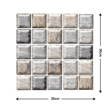 Self-Adhesive Wall Tiles for Easy Home Makeover | Decorative Design for Instant Style Upgrade (Set of 10)