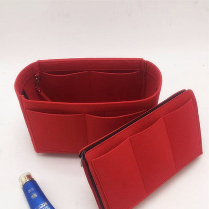 Tote Bag Organizer Insert with Structured Compartments, 4 Sizes S to XL, 10 Colors, Soft Purse Divider for Handbags and Shoulder Bags