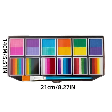 Glow-in-the-Dark Face Paint Set with Neon Colors | UV Reactive Paint for Festivals and Parties