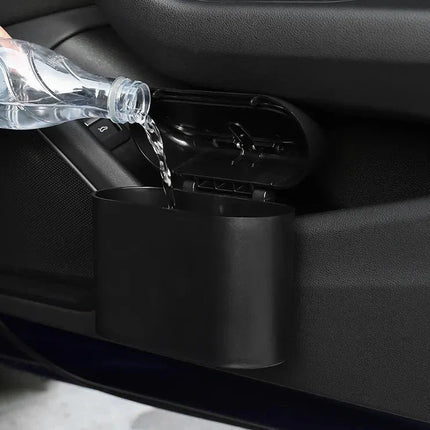 Car Trash Bin with Removable Lid for Wrappers, Tissues and Receipts, 4 Colour Options, for Road Trips